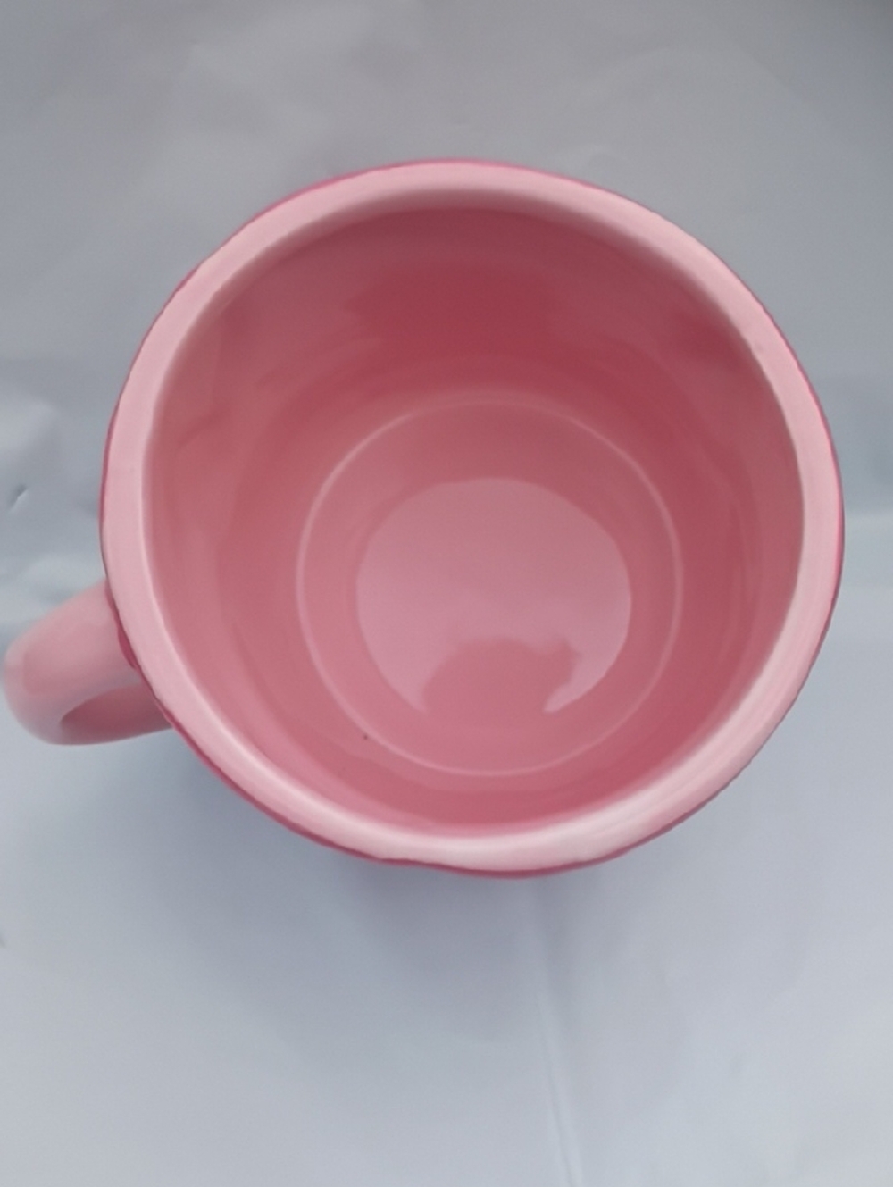 Magenta Pink Smiley Ceramic Mug with Daisy Ears Mr Men Little Miss Hug NWOT - Picture 6 of 10